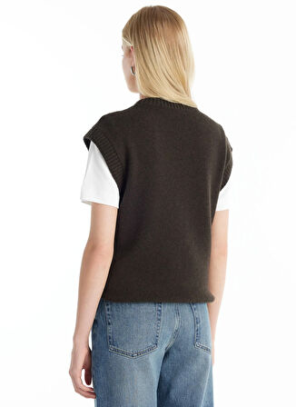 Ted Baker Jakarlı Koyu Kahve Kadın Süveter TBWRKW1020