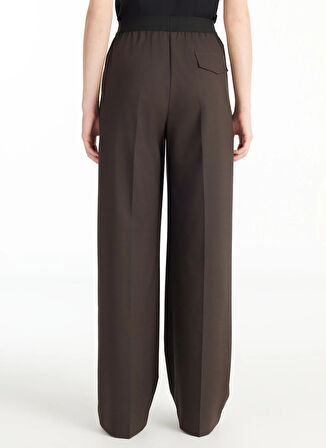 Ted Baker Lastikli Bel Düz Koyu Kahve Kadın Pantolon TBWRTR1009-1