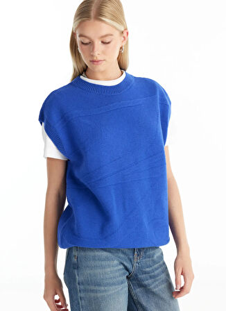 Ted Baker Jakarlı Mavi Kadın Süveter TBWRKW1030