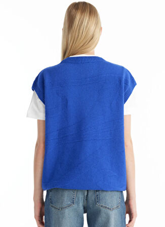 Ted Baker Jakarlı Mavi Kadın Süveter TBWRKW1030