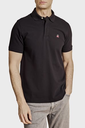 Brooks Brothers Pamuklu Regular Fit Düğmeli Polo Yaka T Shirt Erkek POLO YAKA T SHİRT BBSS26MTS001112 SİYAH