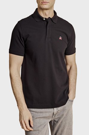 Brooks Brothers Pamuklu Regular Fit Düğmeli Polo Yaka T Shirt Erkek POLO YAKA T SHİRT BBSS26MTS001112 SİYAH
