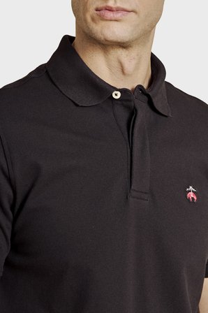 Brooks Brothers Pamuklu Regular Fit Düğmeli Polo Yaka T Shirt Erkek POLO YAKA T SHİRT BBSS26MTS001112 SİYAH