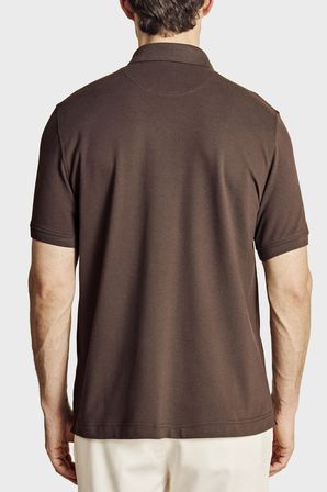Brooks Brothers Pamuklu Regular Fit Düğmeli Polo Yaka T Shirt Erkek POLO YAKA T SHİRT BBSS26MTS001150 KAHVE