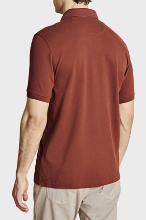 Brooks Brothers Pamuklu Regular Fit Düğmeli Polo Yaka T Shirt Erkek POLO YAKA T SHİRT BBSS26MTS001439 KOYU KİREMİT-BAKIR