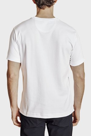 Brooks Brothers Logolu % 100 Pamuk Bisiklet Yaka T-shirt Erkek T SHİRT BBSS26MTS002101 KIRIK BEYAZ