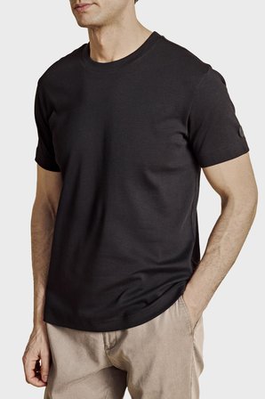 Brooks Brothers Logolu % 100 Pamuk Bisiklet Yaka T-shirt Erkek T SHİRT BBSS26MTS002112 SİYAH