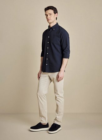 Brooks Brothers Bej Erkek Standart Pantolon BBSS26MPT002