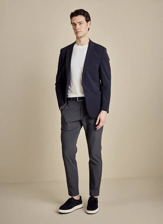 Brooks Brothers Lacivert Erkek Slim Fit Pantolon BBSS26MPT011