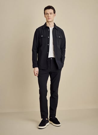Brooks Brothers Lacivert Erkek Slim Fit Pantolon BBSS26MPT011