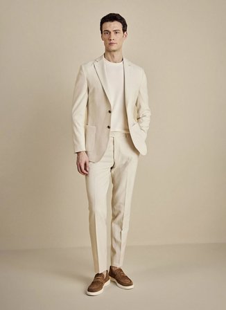 Brooks Brothers Bej Erkek Standart Pantolon BBSS26MPT007