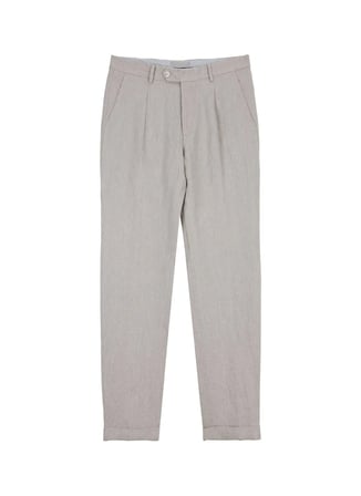Bej Erkek %100 Keten Pantolon BBSS26MPT014