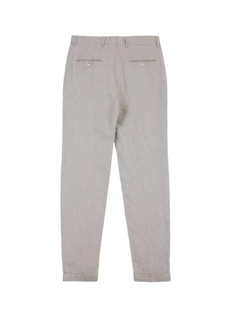 Bej Erkek %100 Keten Pantolon BBSS26MPT014