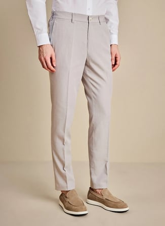 Brooks Brothers Normal Bel Normal Paça Standart Taş Erkek Pantolon BBSS26MPT020