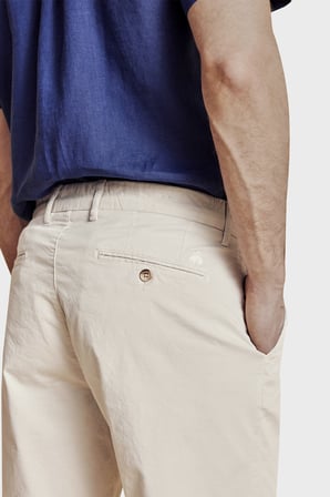 Brooks Brothers Pamuklu Duble Paça Normal Bel Bermuda Şort Erkek ŞORT BBSS26MSO004142 BEJ