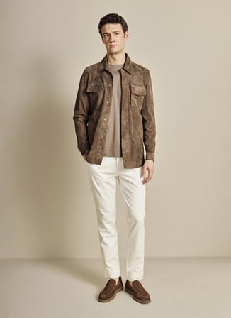 Brooks Brothers Kahverengi Erkek Standart Fit Gömlek BBSS26MLS003