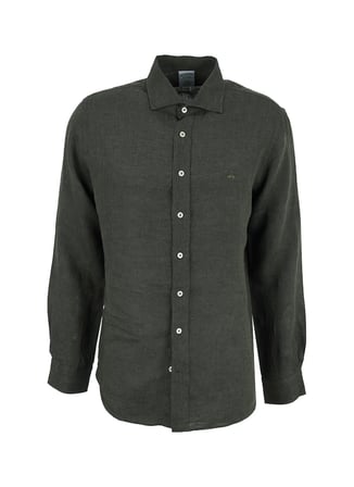 Brooks Brothers Haki Erkek İtalyan Slim Fit Gömlek BBSS26MSH024
