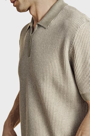 Brooks Brothers Keten Karışımlı Kısa Kollu Örgü Polo Yaka Kazak Erkek POLO YAKA KAZAK BBSS26MKL005180 SU YEŞİLİ