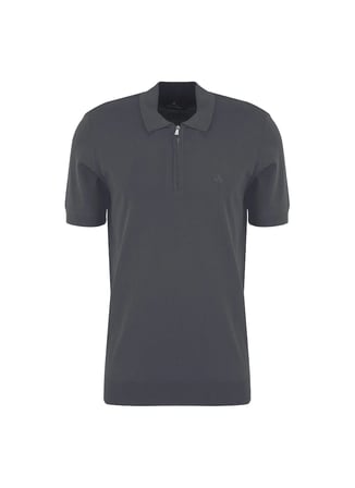 Brooks Brothers Antrasit Erkek Logo Baskılı Polo T-Shirt BBSS26MKL015