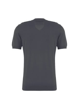 Brooks Brothers Antrasit Erkek Logo Baskılı Polo T-Shirt BBSS26MKL015