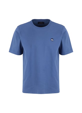 Brooks Brothers Mavi Erkek Nakışlı T-Shirt BBSS26MTS018