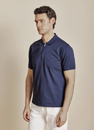 Brooks Brothers Lacivert Erkek Standart T-Shirt BBSS26MTS020