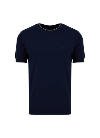Brooks Brothers Lacivert Erkek Bisiklet Yaka Standart Fit Kazak BBSS26MKL017