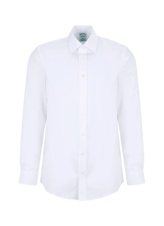 Brooks Brothers Beyaz Erkek Slim Fit Gömlek BBSS26MSH037