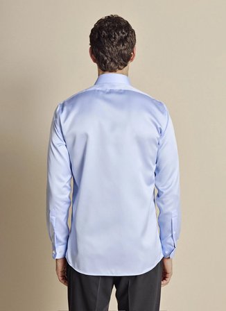 Brooks Brothers Mavi Erkek İtalyan Slim Fit Gömlek BBSS26MSH030