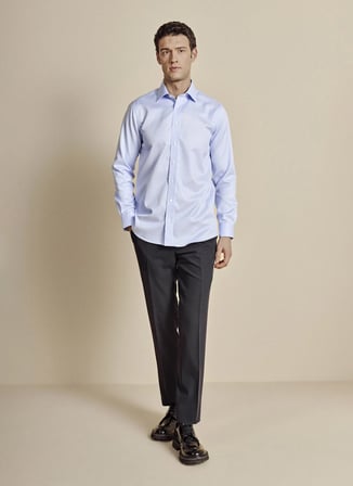 Brooks Brothers Mavi Erkek Slim Fit Gömlek BBSS26MSH038