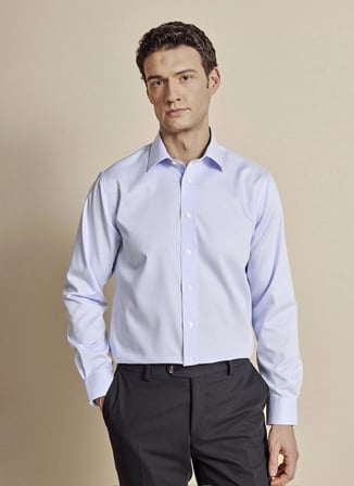 Brooks Brothers Mavi  Erkek Regular Fit Çizgili Gömlek BBSS26MSH044