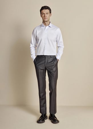 Brooks Brothers Mavi  Erkek Regular Fit Çizgili Gömlek BBSS26MSH046