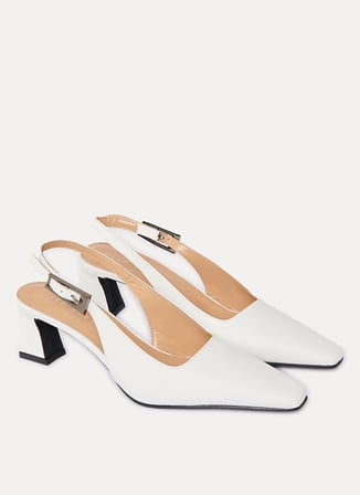 Ted Baker Beyaz Kadın Topuklu Ayakkabı TBSS26FSHO006100