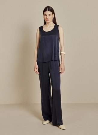 Brooks Brothers Lacivert Kadın Bluz BBSS26FBU001