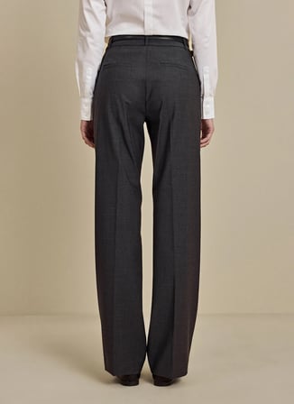 Brooks Brothers Antrasit Kadın Standart Fit Pantolon BBSS26FPT018