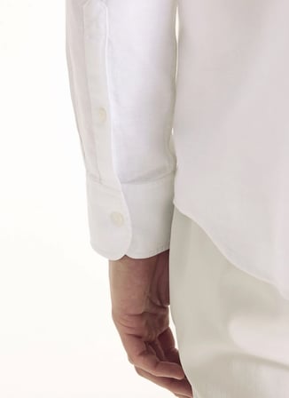 Ted Baker Beyaz Erkek Düğmeli Comfort Fit Oxford Gömlek TBMRSH2060