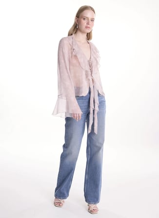 Ted Baker Pembe Kadın Çiçek Desenli Bluz TBWRSH2003