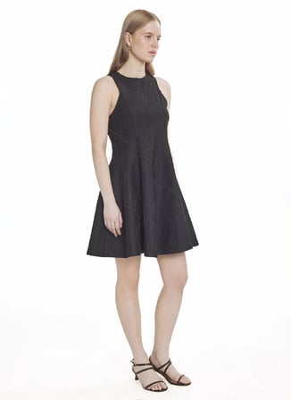 Ted Baker Siyah Kadın Evaze Elbise TBWRDR2066