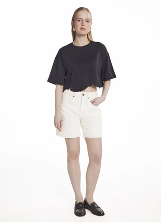 Ted Baker Siyah Kadın T-Shirt TBWRTS2040