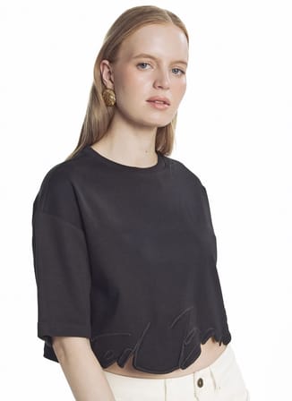 Ted Baker Siyah Kadın T-Shirt TBWRTS2040