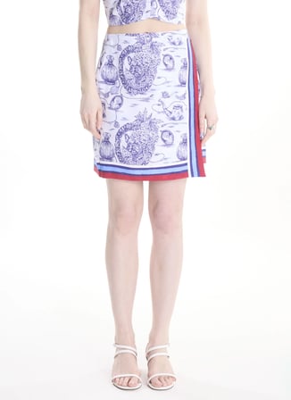 Ted Baker Mavi Kadın Kruvaze Etek TBWRSK2013