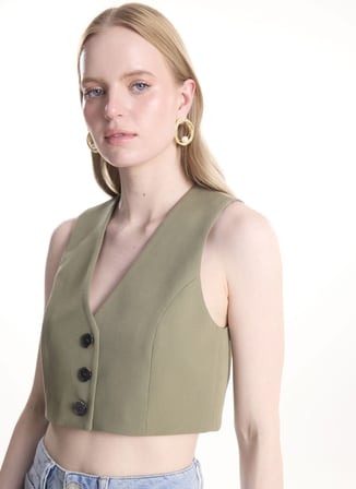 Ted Baker Haki Kadın Yelek TBWRJC2004