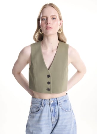 Ted Baker Haki Kadın Yelek TBWRJC2004