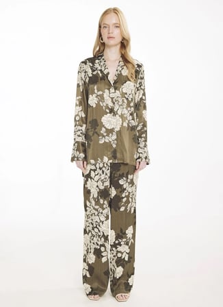 Haki Kadın Rayon Karışımlı Gömlek TBWRSH2033-1