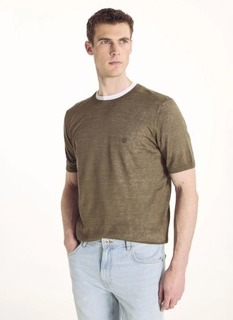 Ted Baker Haki Erkek Triko T-shirt TBMRKW2044