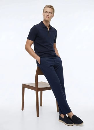 Ted Baker Lacivert Erkek Pantolon TBMRTR2025