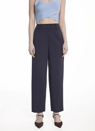 Ted Baker Lacivert Kadın Geniş Pantolon TBWRTR2035