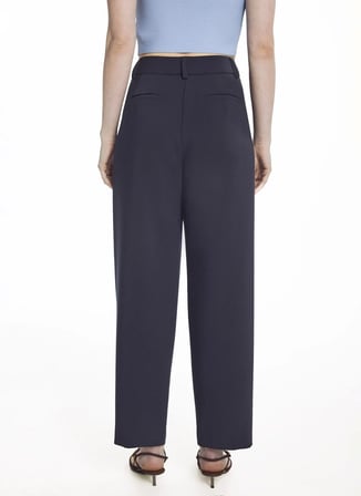 Ted Baker Lacivert Kadın Geniş Pantolon TBWRTR2035