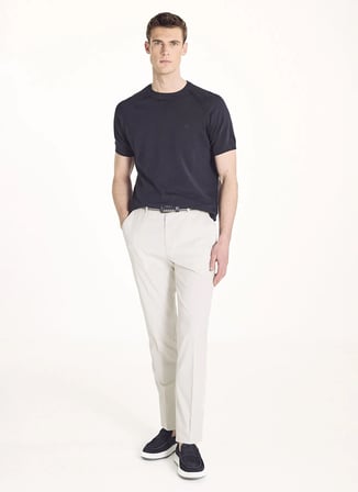 Ted Baker Lacivert Erkek Triko T-shirt TBMRKW2040