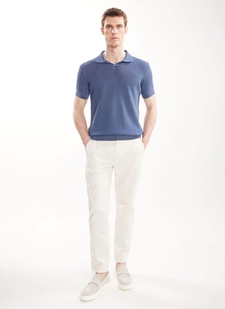 Ted Baker Lacivert Erkek T-Shirt TBMRKW2028